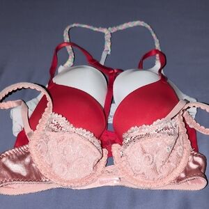 3 Women's Victoria's Secret Bras Size 34A